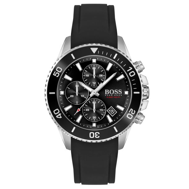 Hugo boss black silicone watch sales