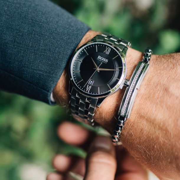 Hugo boss governor deals watch black