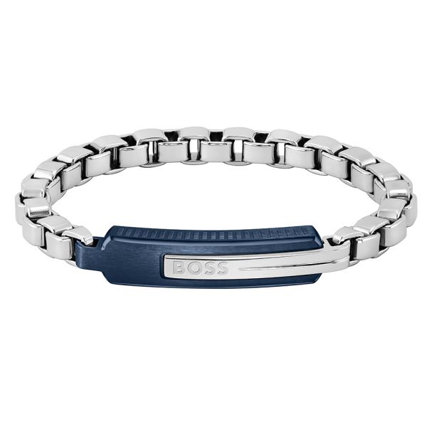 Hugo Boss Orlado Reversible Blue Ion-Plated and Stainless Steel