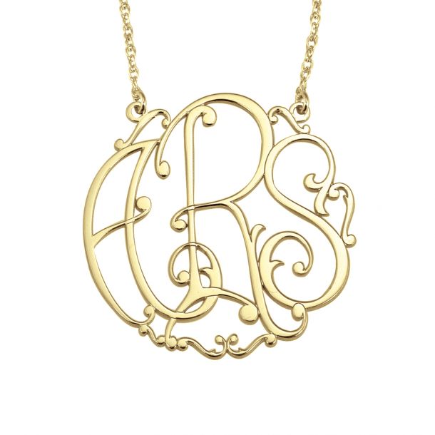 Alison and ivy monogram necklace 2025