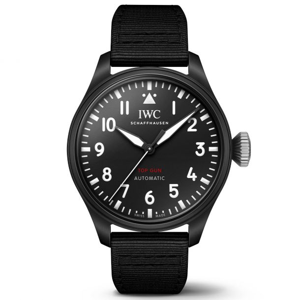 IWC Big Pilot s Watch 43 Top Gun Black Dial Black Textile