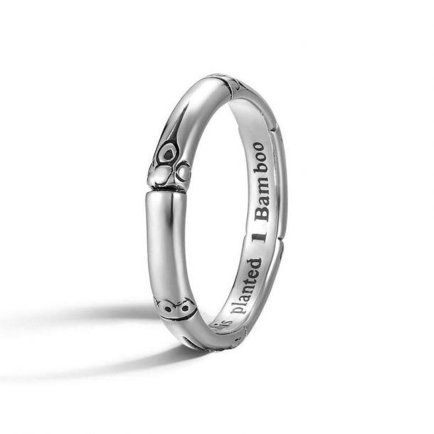 John Hardy Bamboo Band Sterling Silver Ring | REEDS Jewelers