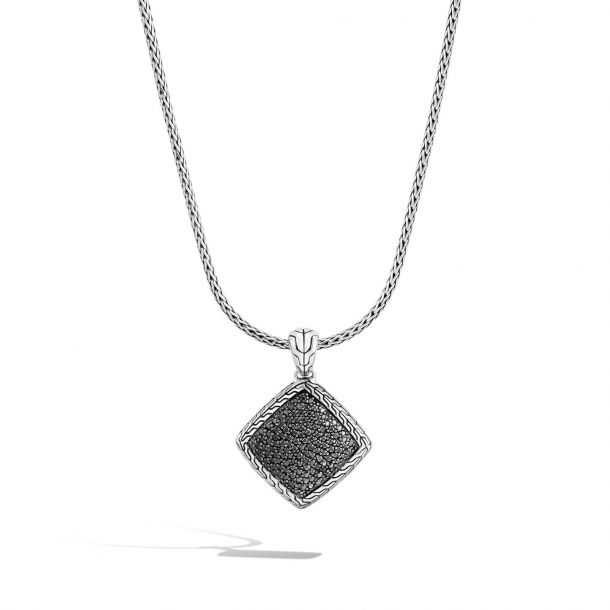 John Hardy Classic Chain Black Sapphire Pendant Necklace REEDS Jewelers