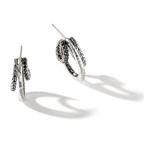 John hardy shop silver hoop earrings