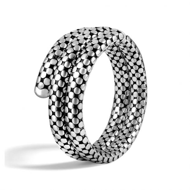 John Hardy Dot Double Coil Sterling Silver Bracelet