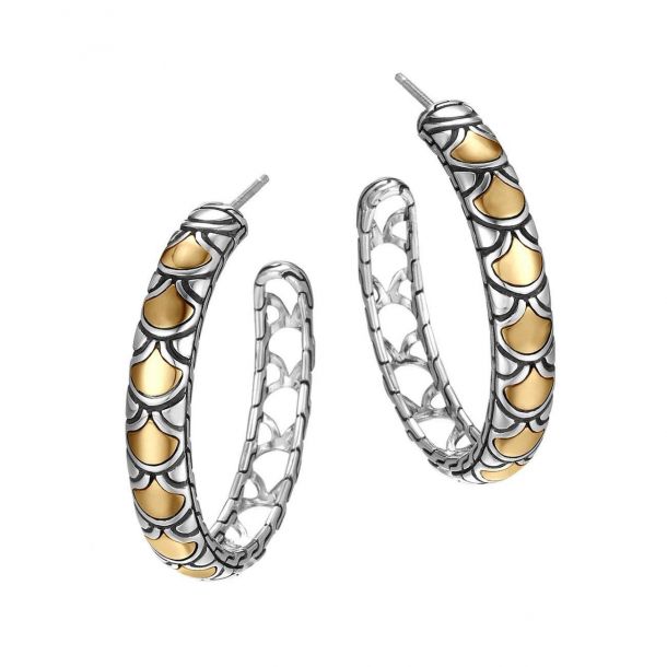 John hardy naga hoop earrings clearance