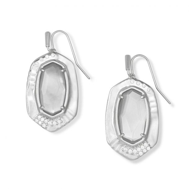 Kendra Scott Anna Drop Earrings in Gray Illusion