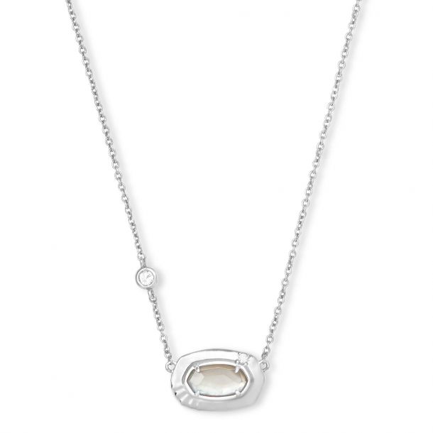 Kendra Scott Anna Pendant Necklace in Gray Illusion