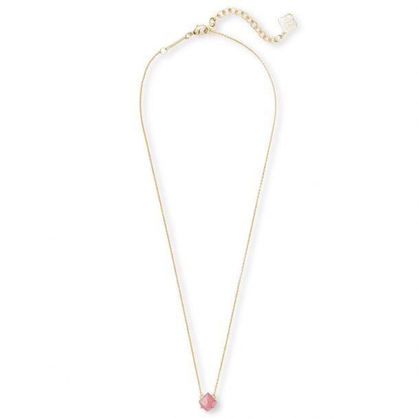Kendra Scott Annaliese Necklace in Pink Rhodonite REEDS Jewelers