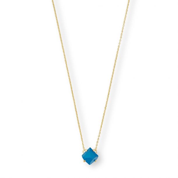 Kendra Scott Annaliese Necklace in Teal Agate