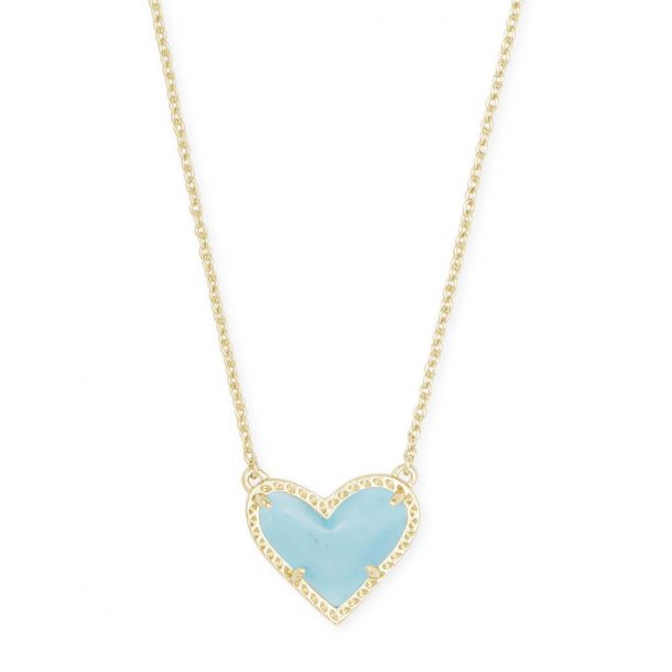 Light blue heart necklace 2025