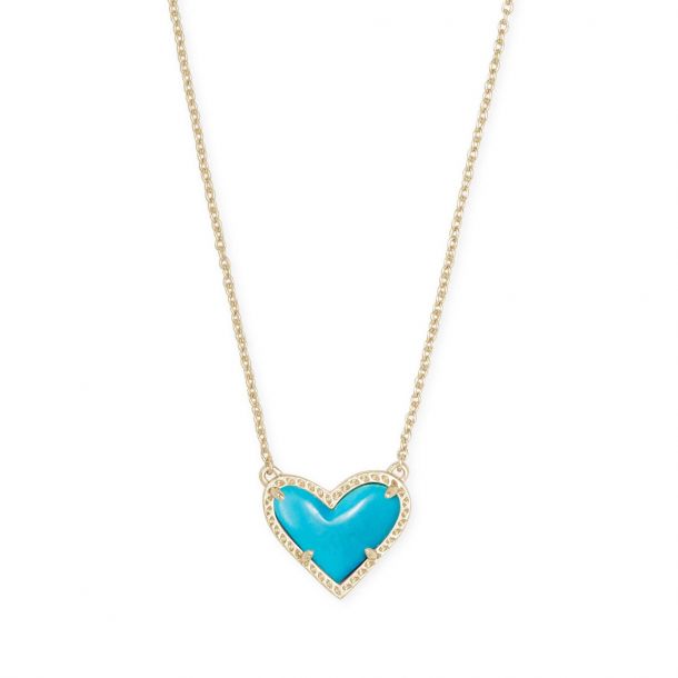 Ari Heart Multi Strand Necklace in Rose Gold