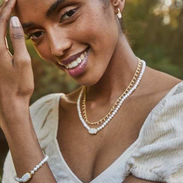 Elisa beaded necklace best sale