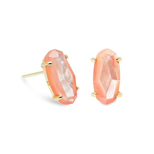 Kendra Scott Betty Earrings in Peach Mother of Pearl