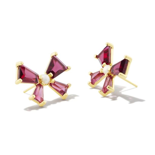 Kendra Scott Womens Blair Bow Small Earrings