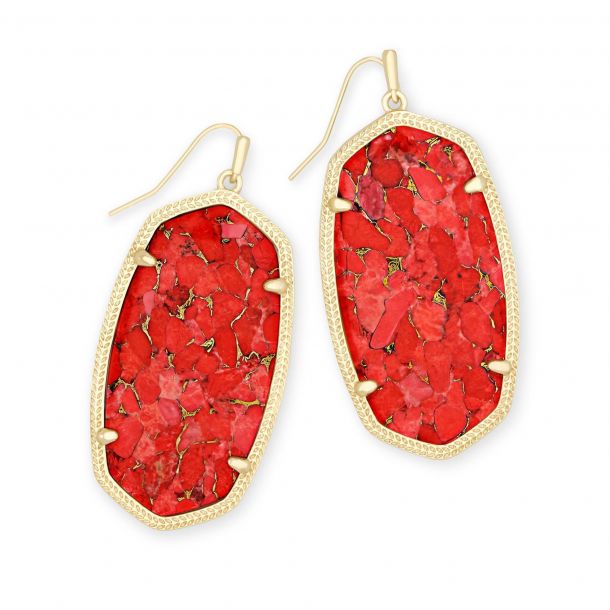 Kendra scott red danielle earrings shop