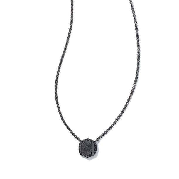 Kendra scott black drusy necklace top