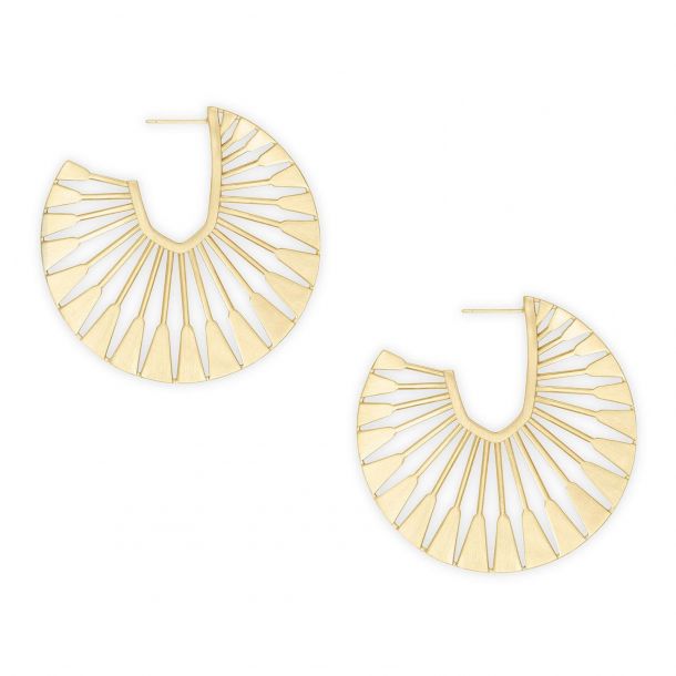 Kendra Scott Deanne Hoop Earrings Gold Plated