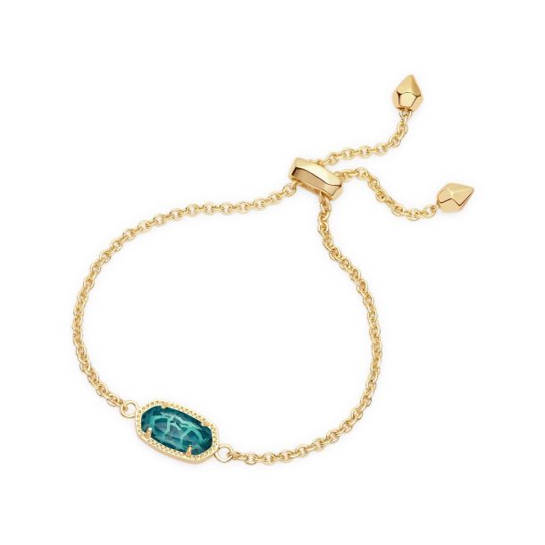 Kendra Scott Elaina Adjustable Bracelet in London Blue