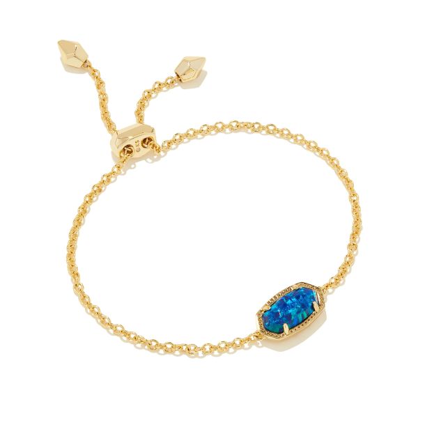 Kendra Scott Elaina Delicate Chain Bracelet in Cobalt Blue Kyocera  Simulated Opal | REEDS Jewelers