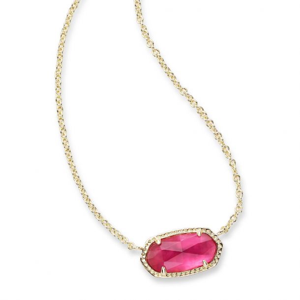 Kendra Scott Elisa Pendant Necklace in Berry Illusion