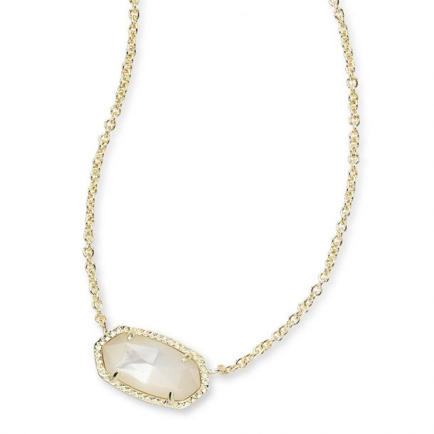 Kendra Scott Elisa Pendant Necklace in Ivory Mother of Pearl | REEDS ...