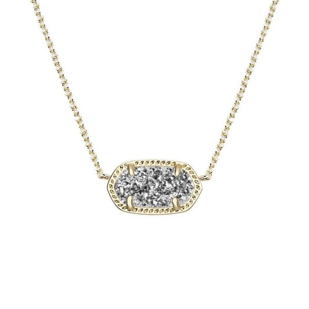 Elisa drusy necklace top