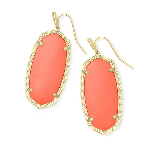 kendra scott orange elle earrings