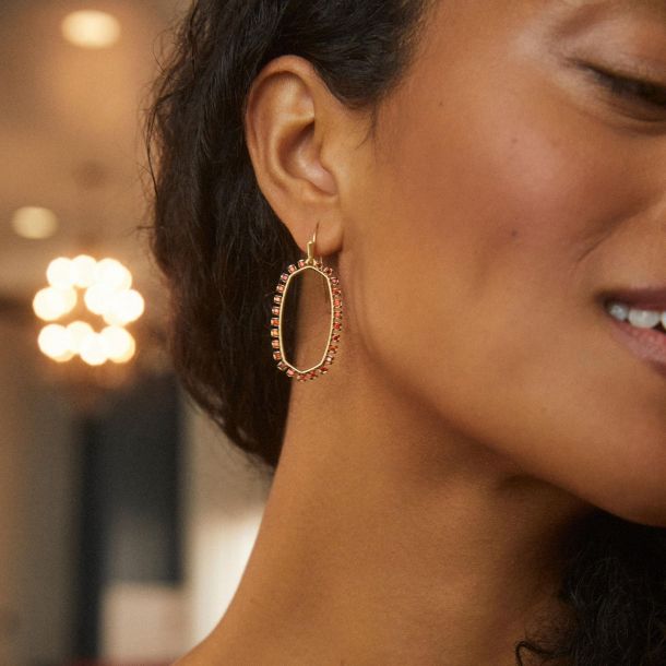 Elle open frame earrings sale