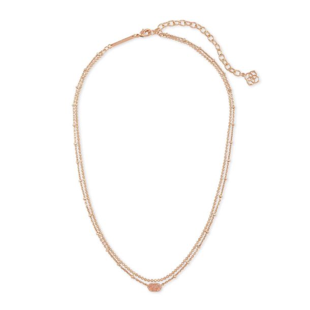Kendra Scott Emilie Multi Strand Necklace in Sand Drusy REEDS Jewelers