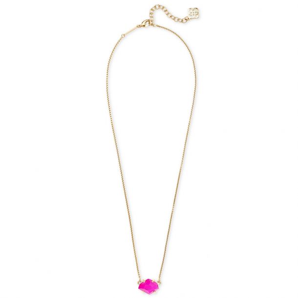 Kendra Scott Ethan Necklace in Pink Agate REEDS Jewelers