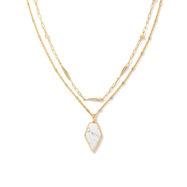 Kendra scott new arrivals white howlite necklace