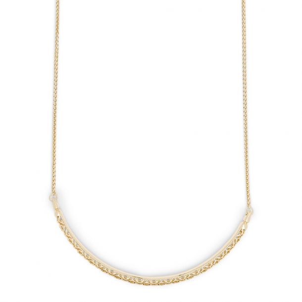 Kendra Scott Goldie Filigree Necklace in Gold Plated REEDS Jewelers