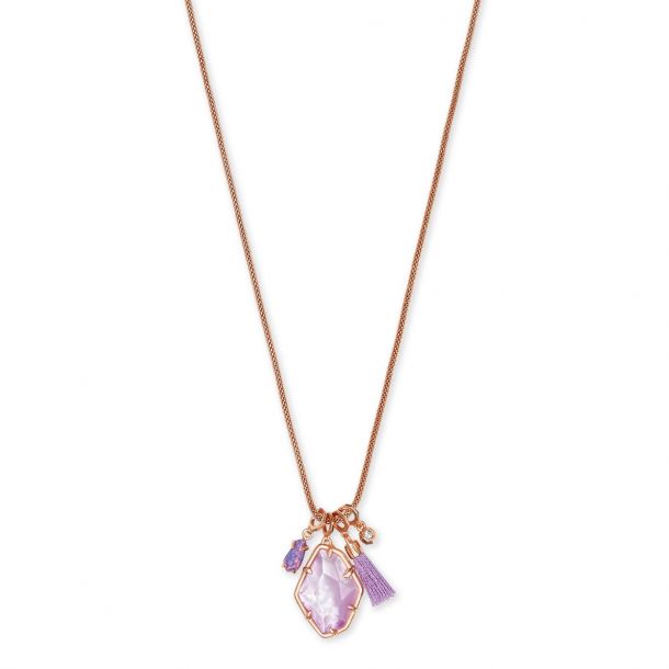 Kendra Scott Hailey Necklace in Lilac Mother of Pearl