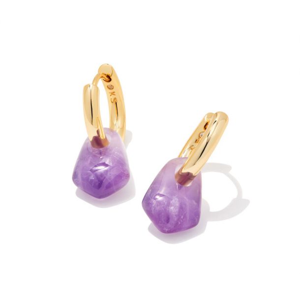 Kendra scott amethyst top earrings