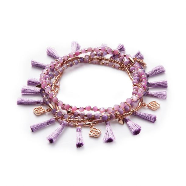 Kendra Scott Julie Bracelet Set in Lilac Mother of Pearl