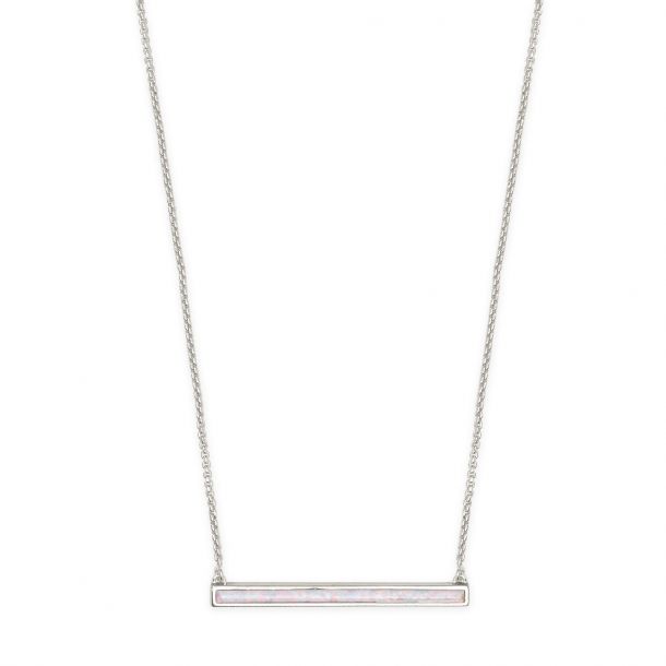 Kendra scott white bar outlet necklace