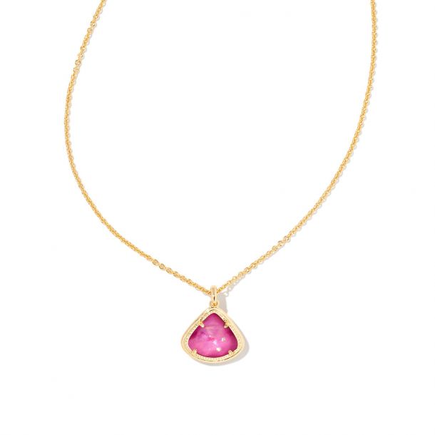 Kendra Scott Kendall Pendant Necklace in Iridescent Orchid Illusion ...