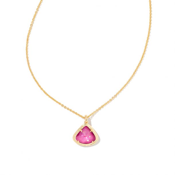 Kendra Scott Kendall Pendant Necklace in Iridescent Orchid Illusion REEDS Jewelers