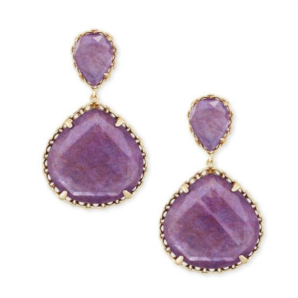 Kendra scott lavender earrings sale