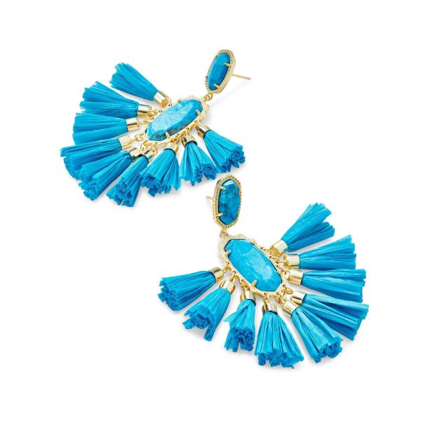 Kendra Scott Kristen Earrings in Aqua Howlite