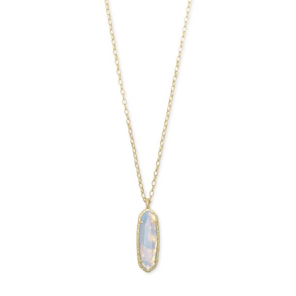 Kendra Scott Layla Long Pendant Necklace in Opalite Illusion REEDS Jewelers
