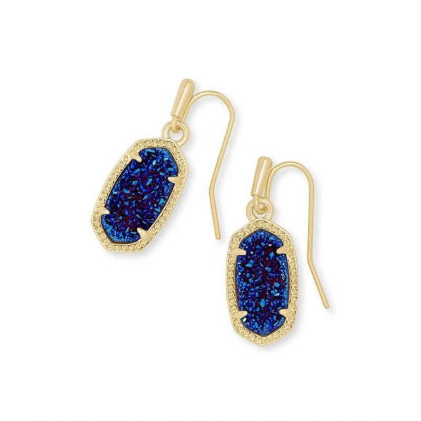 Kendra Scott Lee Drop Earrings in Indigo Blue Drusy