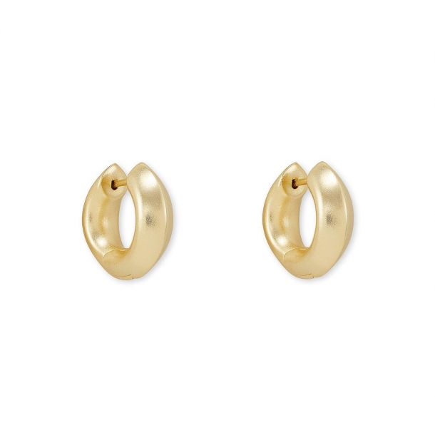 Kendra Scott Mikki Metal Huggie Hoop Earrings, Gold-Plated | REEDS Jewelers