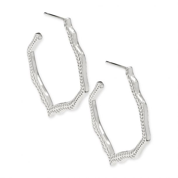 Kendra Scott Miku Earrings Rhodium