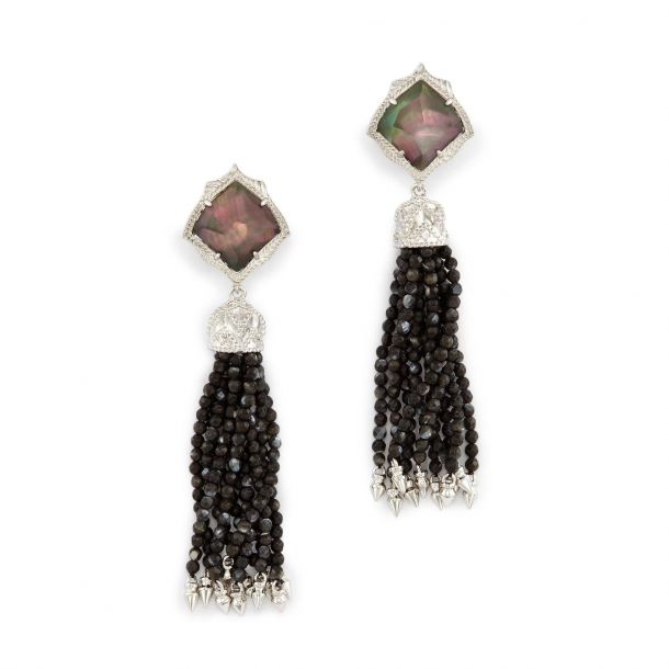 Kendra scott black mother of pearl earrings new arrivals