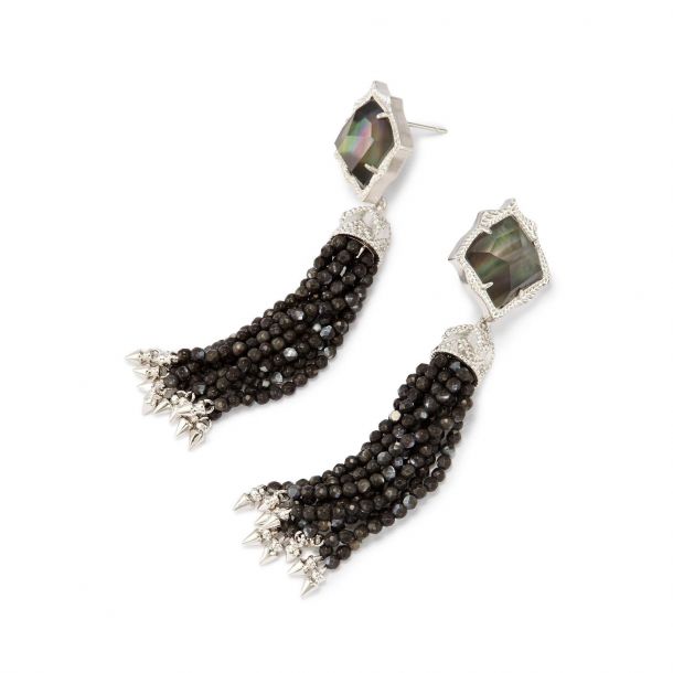 Kendra Scott Misha Earrings in Black Mother of Pearl REEDS Jewelers