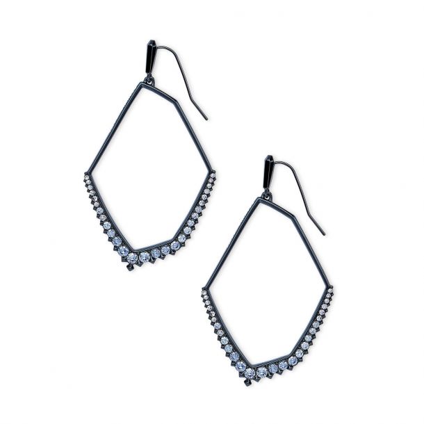 Kendra scott navy gunmetal earrings deals