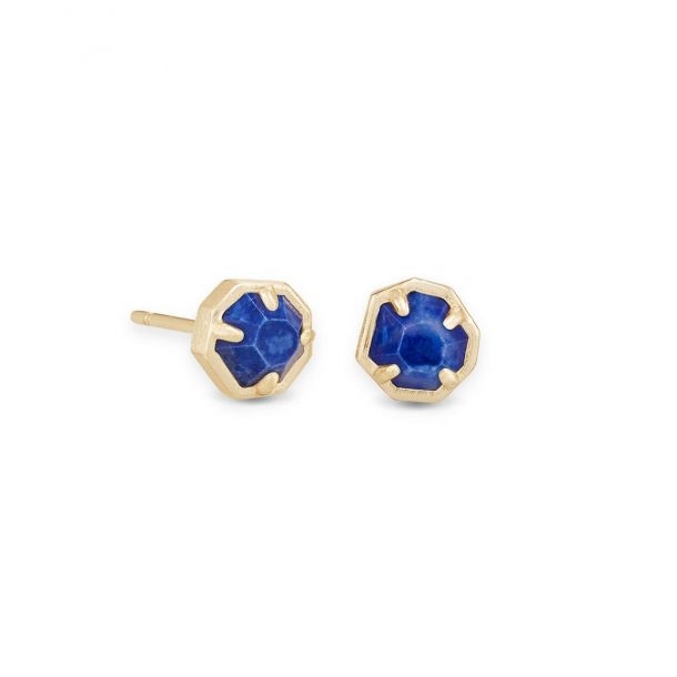 Kendra Scott Nola Stud Earrings in Cobalt Howlite REEDS Jewelers