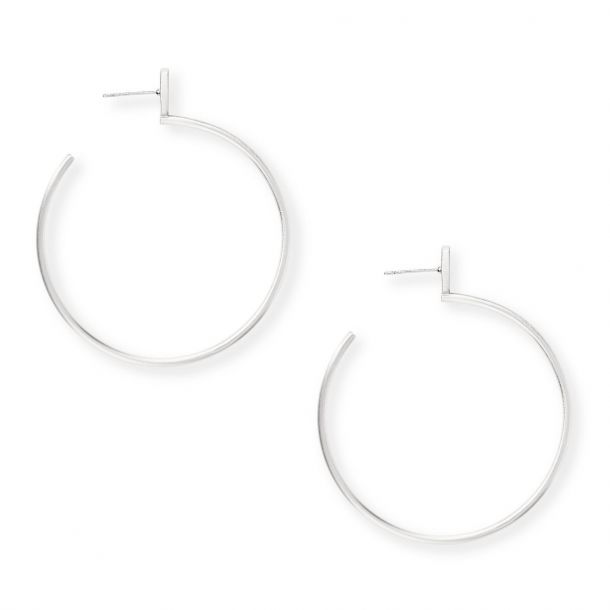 Kendra scott clearance hoop earrings silver